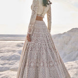 Nude Cream Dori Lehenga Set