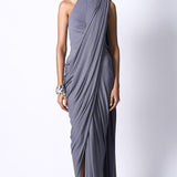 A Line Halter Top with Star Sari