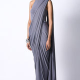 A Line Halter Top with Star Sari