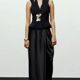 Beaded Half Dhoti Pants
