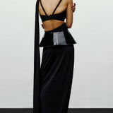 Knot Saree Black