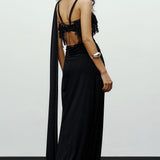 Mule Saree Black