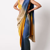RiRi  Blouse with Ombre Masai Godet Sari