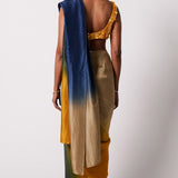 RiRi  Blouse with Ombre Masai Godet Sari