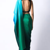 Tasha Top with Ombré Masai Godet Sari