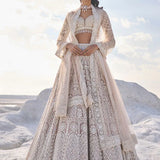 Nude Cream Dori Lehenga Set
