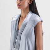 Amit Aggarwal Metallic Layered Dress