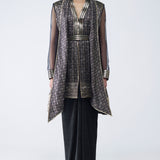Amit Aggarwal Metallic Banarasi Shirt Set