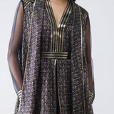 Amit Aggarwal Metallic Banarasi Shirt Set