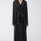 Amit Aggarwal Banarsi Micropleated Cape Set