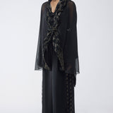 Amit Aggarwal Banarsi Micropleated Cape Set