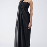 Amit Aggarwal Banarsi Halter Dress Black