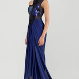 Moulded Metallic Grown with Drape
