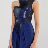 Moulded Metallic Grown with Drape