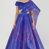 Scaled Top & Tulle Printed Skirt
