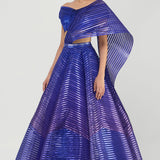 Scaled Top & Tulle Printed Skirt