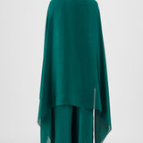 Amit Aggarwal Metallic Structured Cape Set Green