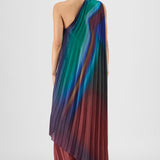 Amit Aggarwal Metallic Watercolour Fluid Dress