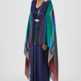 Amit Aggarwal Metallic Watercolour Structured Cape