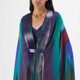 Amit Aggarwal Metallic Watercolour Structured Cape