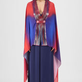 Amit Aggarwal Metallic Watercolour Structured Cape