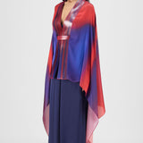 Amit Aggarwal Metallic Watercolour Structured Cape