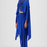Amit Aggarwal Metallic Structured Cape Set