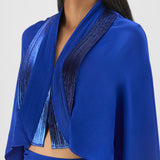 Amit Aggarwal Metallic Structured Cape Set