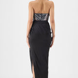 Amit Aggarwal Hand Woven Metallic Skirt Set
