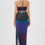 Amit Aggarwal Metallic Watercolour Skirt Set
