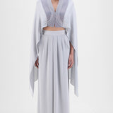 Metallic Structured Cape Set