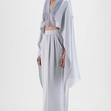 Metallic Structured Cape Set