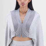 Metallic Structured Cape Set