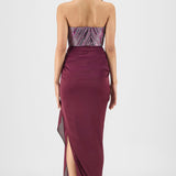 Woven Metallic Skirt Set