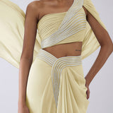 Amit Aggarwal Crystalvein Top & Skirt RTS