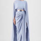 Metallic Fluid Cape Set