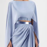 Metallic Fluid Cape Set
