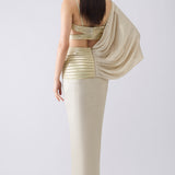 Metallic Corded Saree