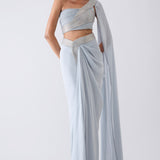 Moulded Crystalvein Top, Drape & Skirt