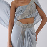Moulded Crystalvein Top, Drape & Skirt