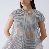 Metallic Corded Cape & Skirt