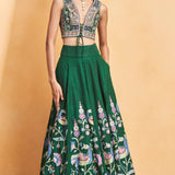 Evergreen Paradise Skirt Set