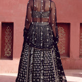 Anita Dongre Triyama Embroidered Silk Lehenga Set