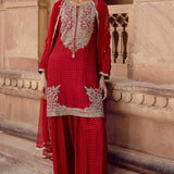 Anita Dongre Sindhura Embroidered Silk Short Suit Set