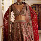 Prati Embroidered Silk Lehenga Set