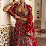 Sabaaha Embroidered Silk Lehenga Set