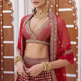 Zamira Embroidered Silk Lehenga Set