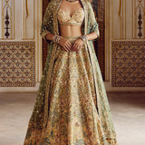 Alzahra Embroidered Silk Lehenga Set
