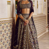 Elakshi Embroidered Silk Lehenga Set