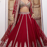 Anita Dongre Bridal Mritsa Gota Patti Silk Lehenga Set